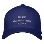 Poland will never forget embroidered baseball caps