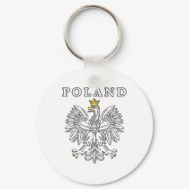 Poland With Polish Eagle keychains by PolishHeritage Poland With Polish Eagle keychains