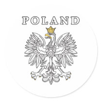 Poland With Polish Eagle stickers