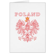 Poland With Red Polish Eagle cards