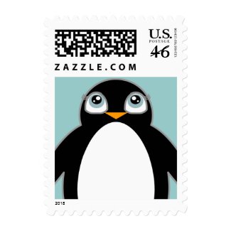 * polar BABY * penguin BIRTHDAY party stamp stamp