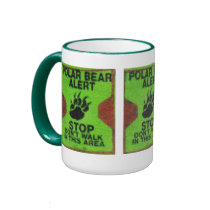 Polar Bear Alert mugs by churchto12 Polar Bear Alert mugs