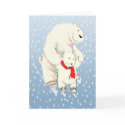Polar bear and cub cards