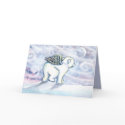 Polar Bear Angel Christmas Card