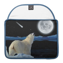Polar Bear & Arctic Moon 2 Macbook Pro Flap Sleeve Sleeve For Macbook Pro