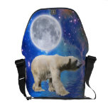 Polar Bear & Arctic Moon Messenger Bag
