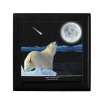 Polar Bear & Arctic Moon Photo Tile Gift Box
