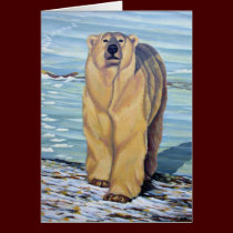 Polar Bear Art Cards Custom Wildlife Art Cards cards