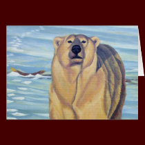 Polar Bear Art Cards Custom Wildlife Art Cards cards