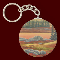 Polar Bear Art Key Chain Canadian Wildlife Gifts keychains