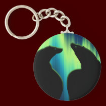 Polar Bear Art Key Chain First Nations Bear Gifts keychains