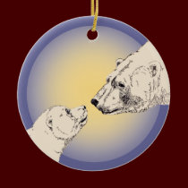 Polar Bear Art Ornament Bear Keepsake Bear Gifts ornaments