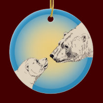 Polar Bear Art Ornament Bear Keepsake Bear Gifts ornaments