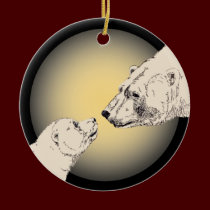 Polar Bear Art Ornament Bear Keepsake Bear Gifts ornaments