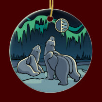 Polar Bear Art Ornament Bear Keepsake Bear Gifts ornaments