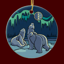 Polar Bear Art Ornament Bear Keepsake Bear Gifts ornaments