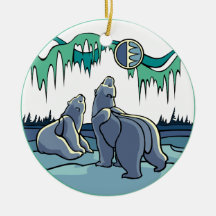 Polar Bear Art Ornament Bear Keepsake Bear Gifts