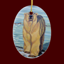 Polar Bear Art Ornament Bear Keepsake & Gifts ornaments