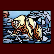Polar Bear Art Poster Print First Nation Wildlife posters