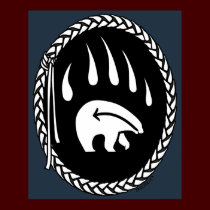Polar Bear Art Print Tribal Wildlife Home Decor posters