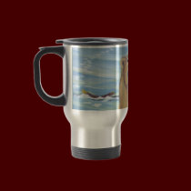 Polar Bear Art Travel Mug Wildlife Art Bear Cup mugs