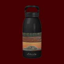 Polar Bear Art Water Bear Art Sport Bottle water bottles