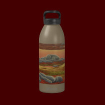 Polar Bear Art Water Bear Art Sport Bottle water bottles