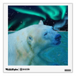 Polar Bear & Aurora Fantasy Art Display Decal Room Graphic