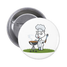 Polar Bear BBQ Pin
