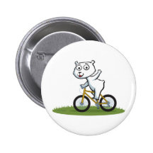 Polar Bear Biker Pin