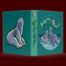 Polar Bear Binder Cute Bear Art School Supplies binders