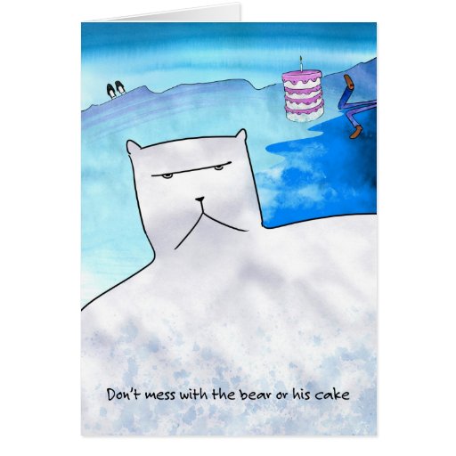 Polar Bear Birthday Card