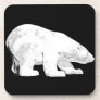 Polar Bear, Black Background (6) Beverage Coaster