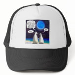 Polar Bear Blue Moon Cartoon hats