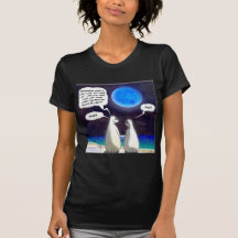 Polar Bear Blue Moon Cartoon Tee Shirts