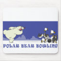 POLAR BEAR BOWLING mousepads
