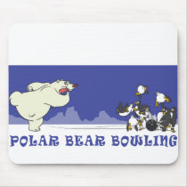 POLAR BEAR BOWLING mousepads by nassosvakalis POLAR BEAR BOWLING mousepads
