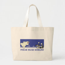 POLAR BEAR BOWLING TOTE BAGS