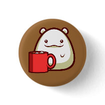 Polar Bear Button by Narugi Polar Bear Button