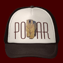 Polar Bear Caps & Hats Wildlife Art Hat hats