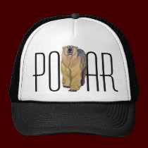 Polar Bear Caps & Hats Wildlife Art Hat hats