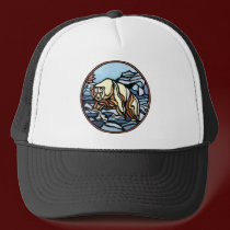 Polar Bear Caps & Hats Wildlife Bear Art Hat hats
