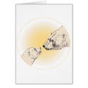 Polar Bear Card Bear & Cub Cards Wildlife Art Card by artist_kim_hunter Polar Bear Card Bear & Cub Cards Wildlife Art Card