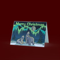 Polar Bear Card Custom Cards Wildlife Art Card cards