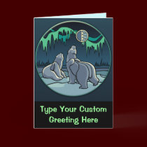 Polar Bear Card Custom Cards Wildlife Art Card cards