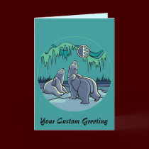 Polar Bear Card Custom Cards Wildlife Art Card cards