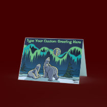 Polar Bear Card Custom Cards Wildlife Art Card