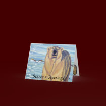 Polar Bear Christmas Card Custom Wildlife Holiday  cards