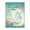 Polar Bear Christmas Postcard