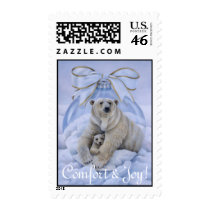 Polar Bear Christmas Stamp
